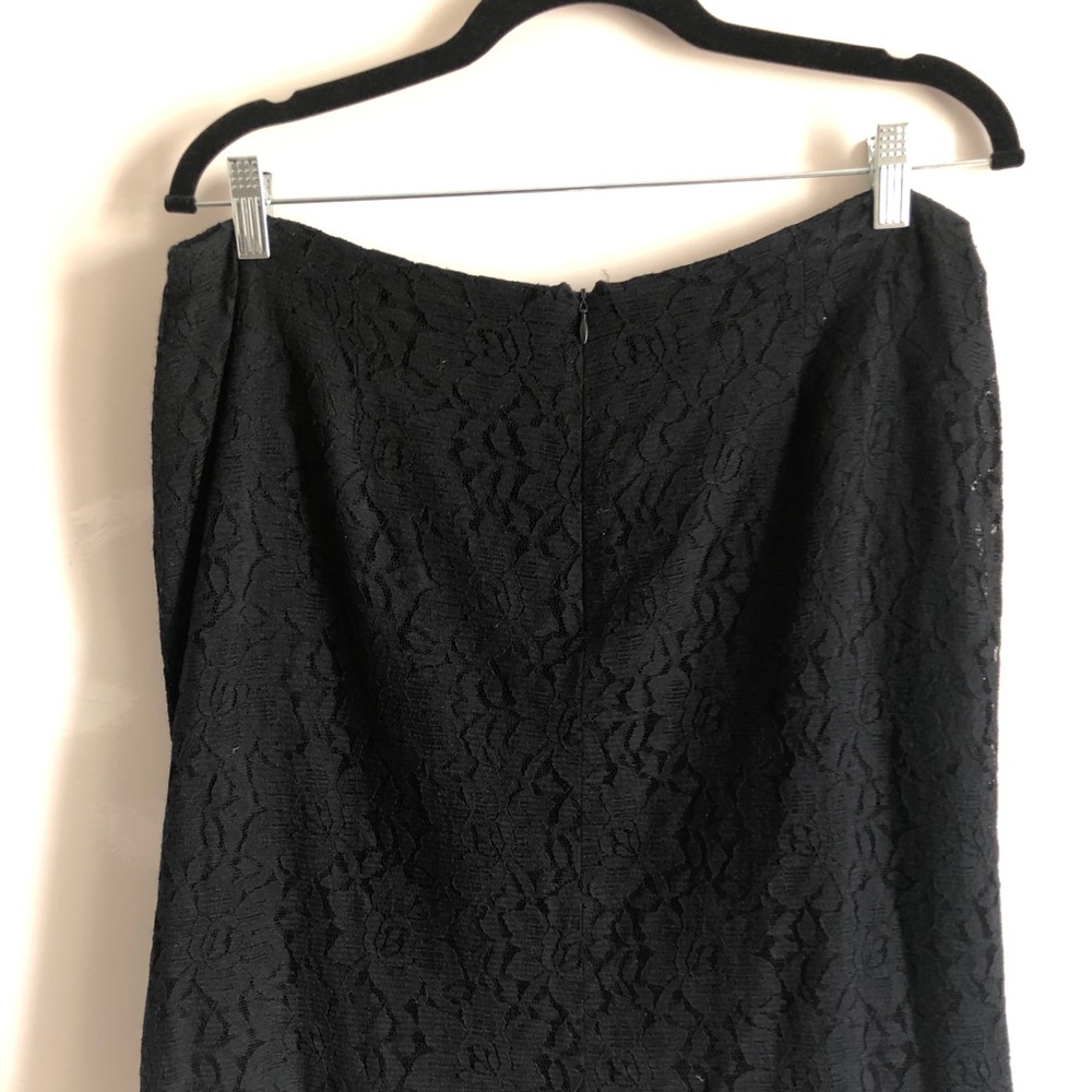 NWOT Kay Unger Black Lace Skirt (Size 16) - Picture 4 of 5
